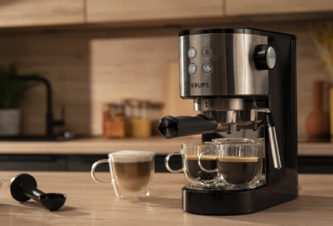 Espresso z ekspresu KRUPS Virtuoso Essential
