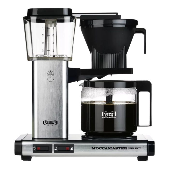 EKSPRES MOCCAMASTER KBG 741 SELECT BRUSHED SILVER - SREBRNY
