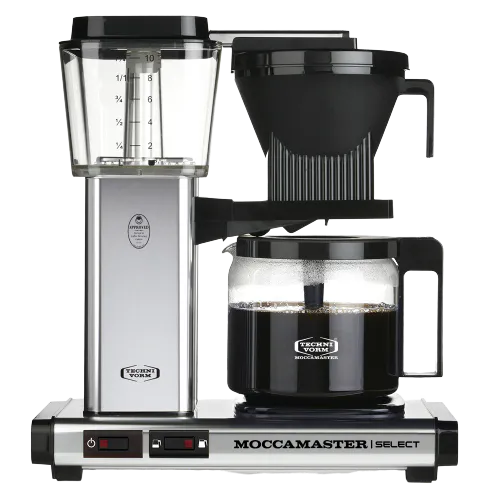 EKSPRES MOCCAMASTER KBG 741 SELECT POLISHED SILVER - SREBRNY POLEROWANY
