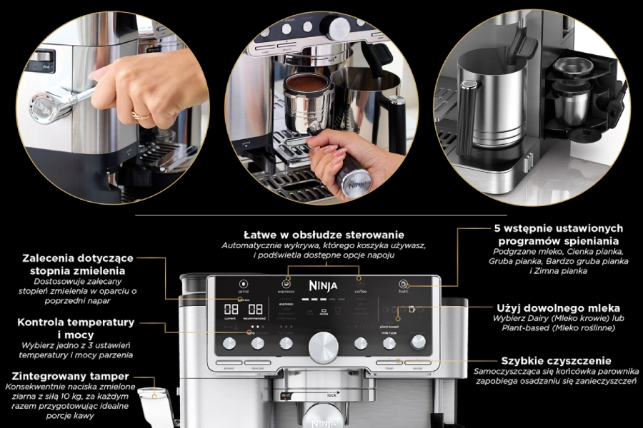 Budowa ekspresu Ninja Luxe Café Pro ES701EU