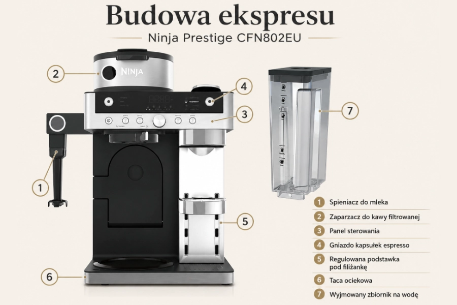 Budowa ekspresu Ninja Prestige CFN802EU