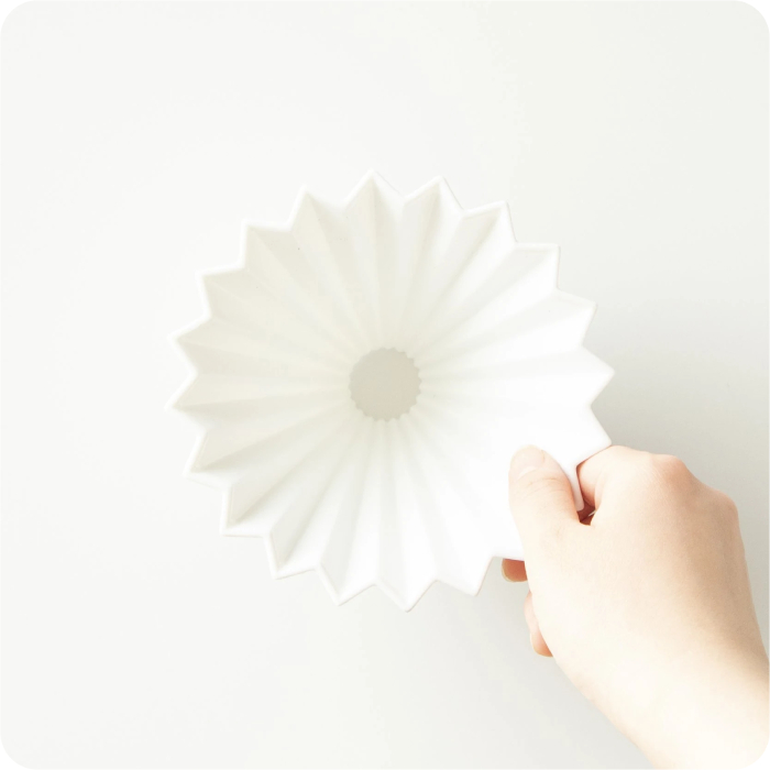 Drip Origami ceramic Dripper M White