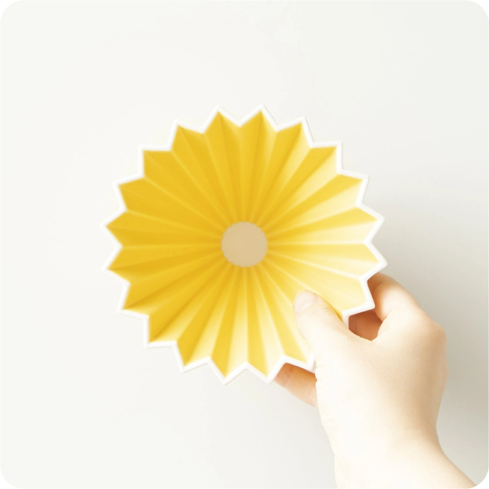 Drip Origami ceramic Dripper M Yellow