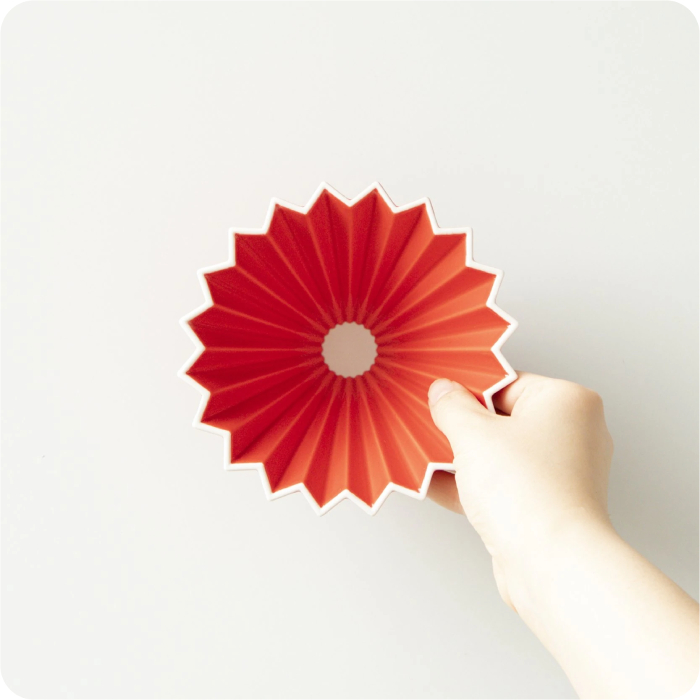 Drip Origami ceramic Dripper S Red