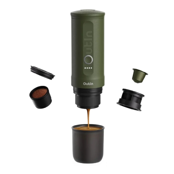OutIn Nano Forest Green - kawa mielona i kapsułki