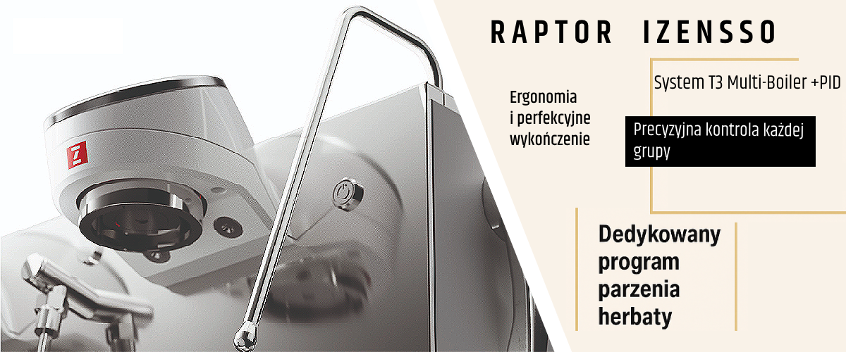 Ekspres kolbowy Raptor Zense 3GR White Izensso - Biały