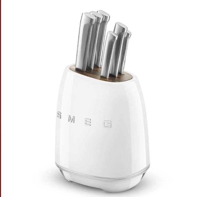 Blok na noże Smeg KBSF02WH czarny