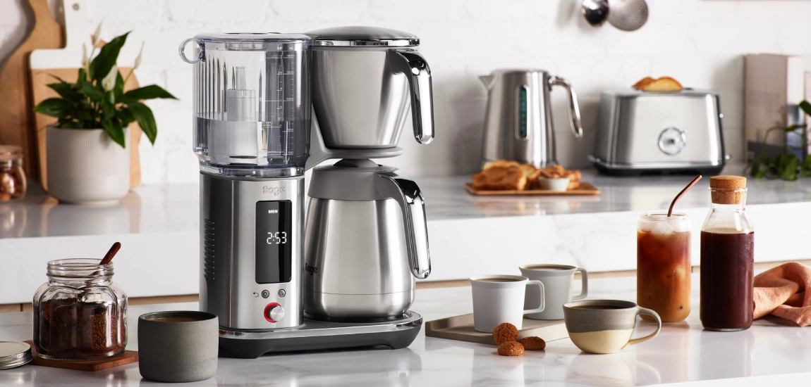 Ekspres przelewowy Sage the Luxe Brewer Thermal SDC465BSS w kuchni