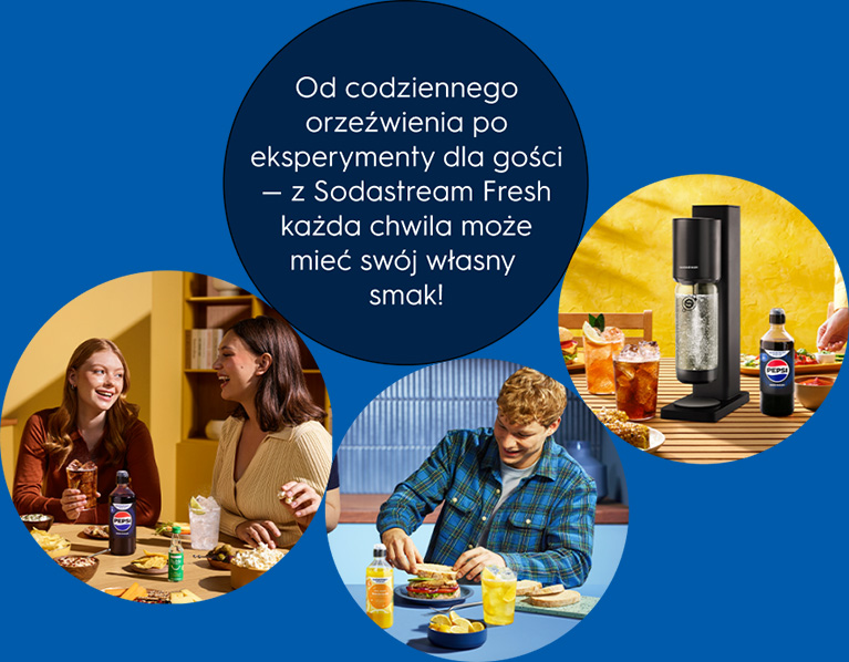 Od codziennego orzeźwienia po eksperymenty dla gości — Sodastream Fresh każda chwila może mieć swój własny smak!