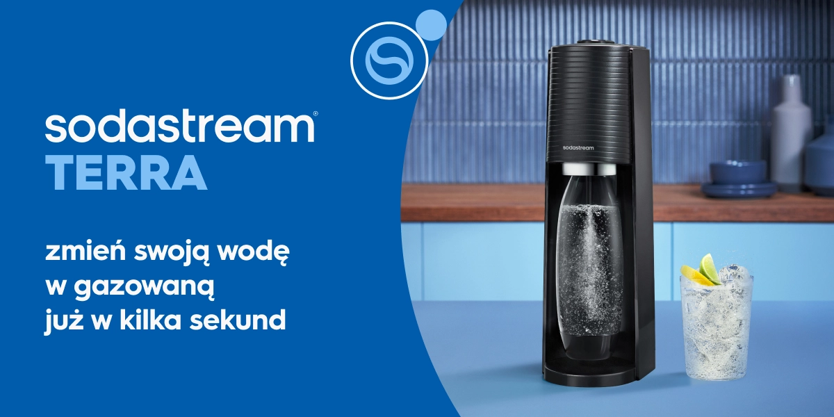 Saturator do wody gazowanej SodaStream Terra czarny