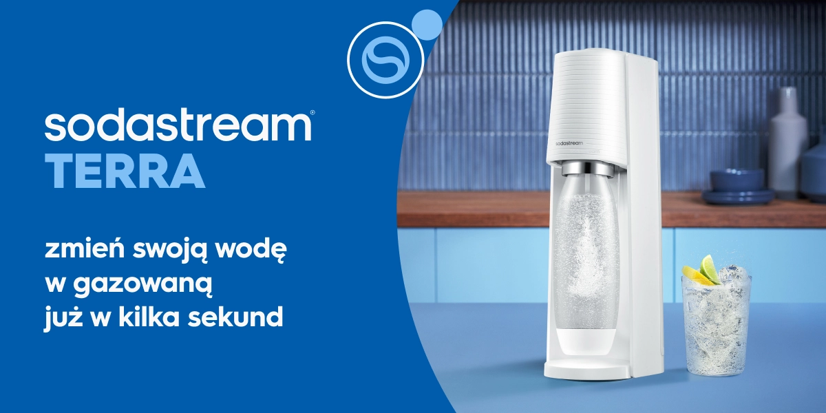 Saturator do wody gazowanej SodaStream Terra biały