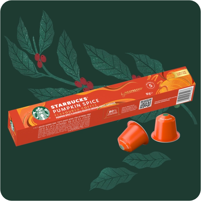 Opakowanie kapsułek Starbucks by Nespresso Pumpkin Spice