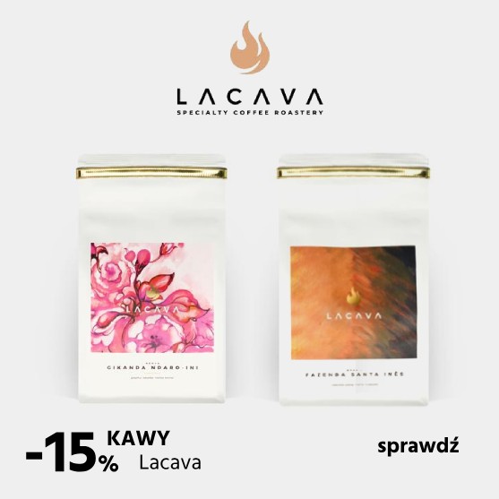  15% na kawy LACAVA