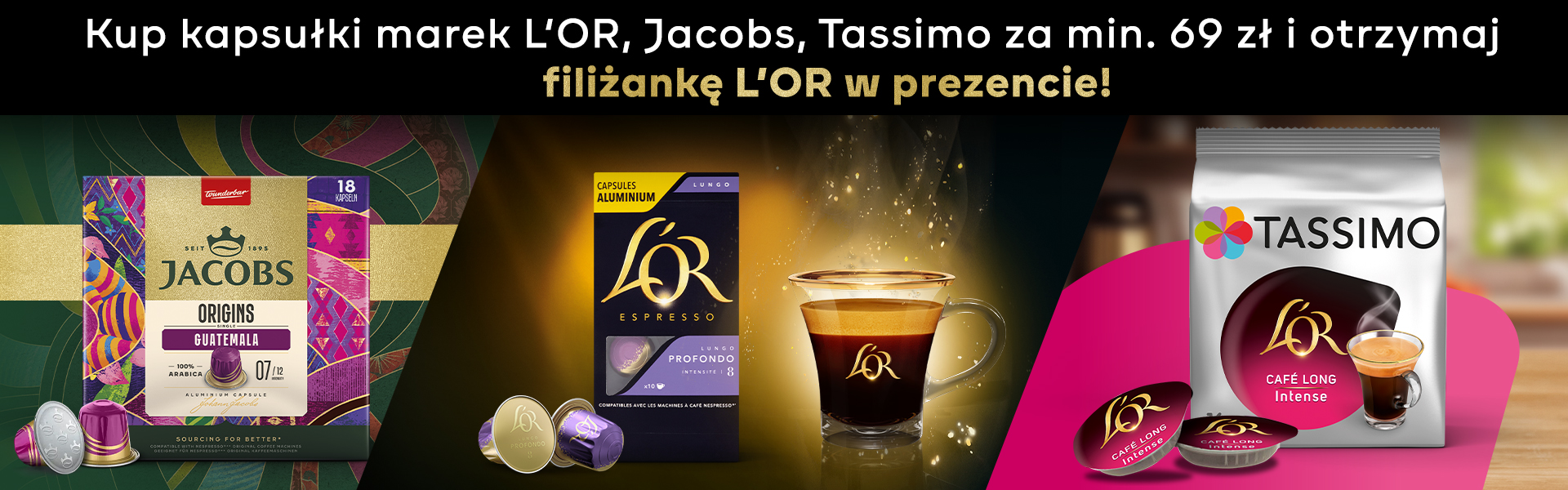 Zamów kawę w kapsułkach L'OR i otrzymaj prezent!