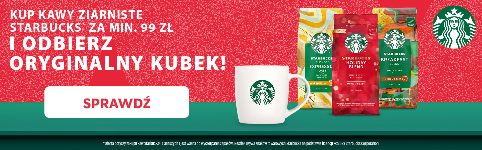 kup kawy starbucks i odbierz kubek
