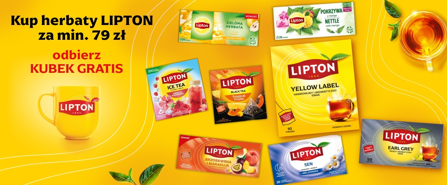 Kup herbatę Lipton i zgarnij stylowy Kubek!