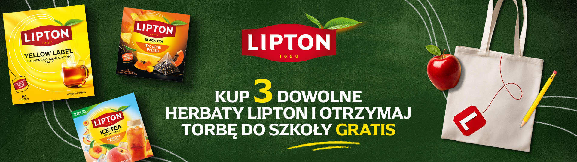 Kup herbatę Lipton i zgarnij stylową Torbę!