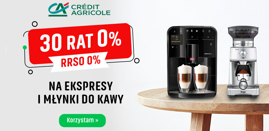 Kup ekspres lub młynek i skorzystaj z rat 30x0%