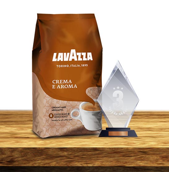 Brąz w rankingu kawy ziarnistej wywalczyła Lavazza Crema e Aroma