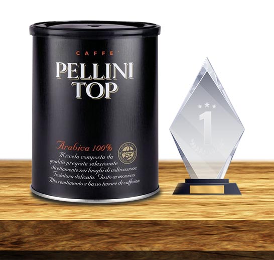 Pierwsze miejsce w rankingu kawy mielonej zajęła kawa Pellini Top