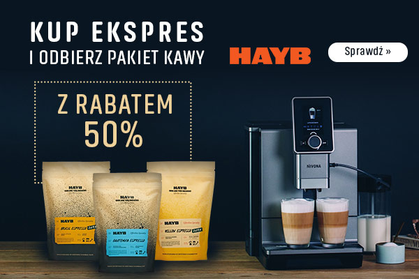 Kawa ziarnista HAYB 50% taniej przy zakupie ekspresu