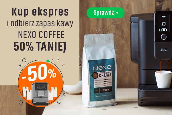 Kawa 50% taniej przy zakupie ekspresu