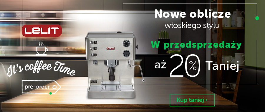 Przedsprzedaż kolbowych ekspresów do kawy Lelit Elizabeth PL92T