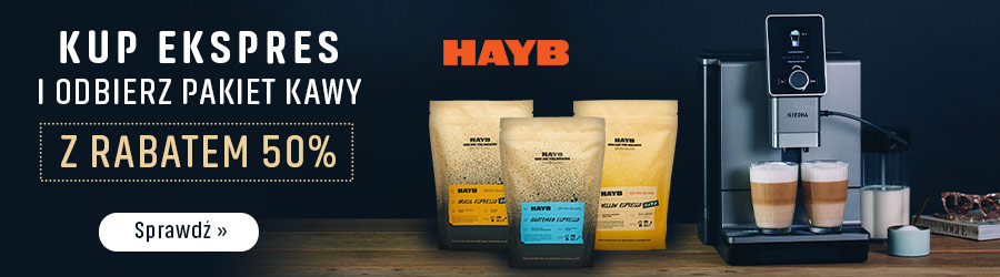 Kup ekspres i odbierz zapas kawy HAYB za pół ceny