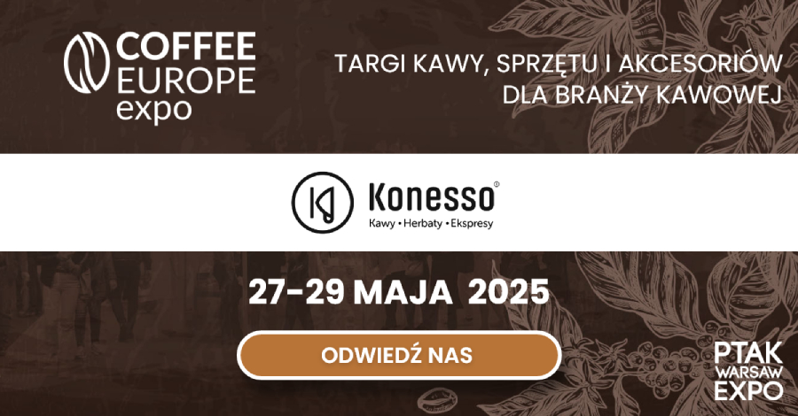 Konesso partnerem targów COFFEE EUROPE expo