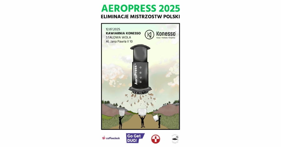 Eliminacje Mistrzostw Polski AeroPress 2025 -  w Kawiarni Konesso już 12 lipca!