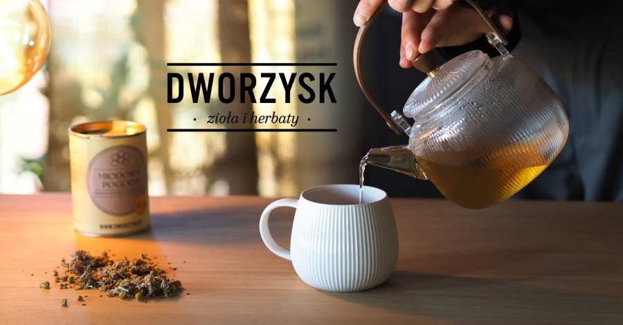 Miodowa Pogoda w filiżance - przepis na herbatkę Dworzysk, która koi zmysły