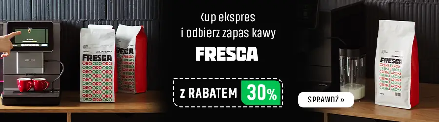 Kup ekspres i zgarnij zapas kawy Fresca z rabatem 30%