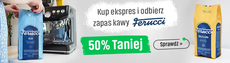 Kawa ziarnista Ferucci 50% taniej przy zakupie ekspresu