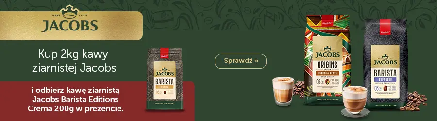 Kawa ziarnista Jacobs - Kup 2 kg i odbierz 200g GRATIS!