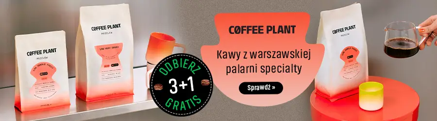 Promocja na kawy COFFEE PLANT 3+1 gratis