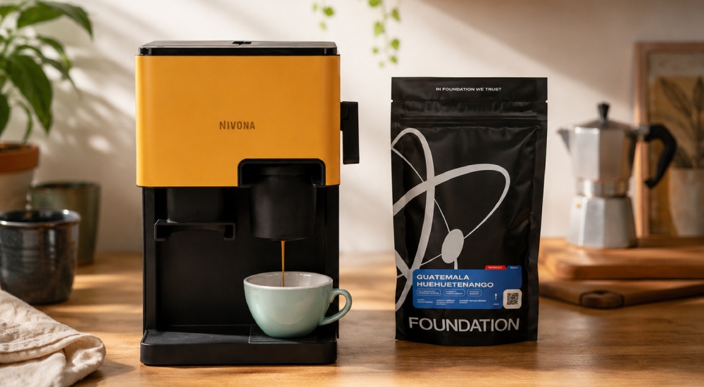 Jak zaparzyć kawę Foundation Coffee Roasters Guatemala Huehuetenango Espresso w Nivona Cube?