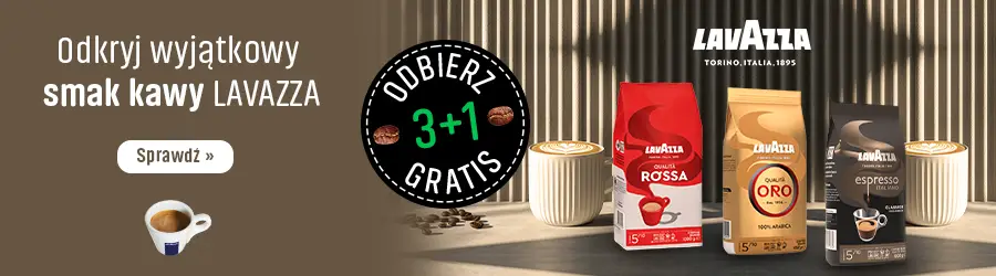 Kup 4 kawy ziarniste LAVAZZA, a najtańszą z nich otrzymasz GRATIS