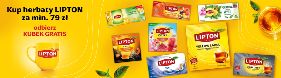 Kup herbatę Lipton i odbierz Kubek 500ml gratis!