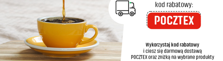 Darmowa Dostawa Pocztex i Kody Rabatowe na Kawy i Herbaty