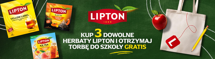 Herbaty Lipton - Odbierz stylową torbę w prezencie