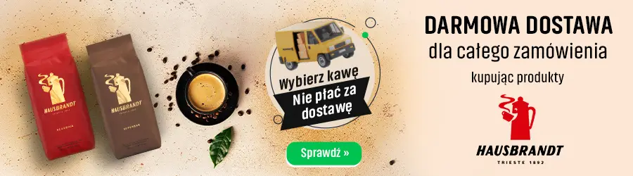 Darmowa dostawa na kawy Hausbrandt - Dostawca Miesiąca