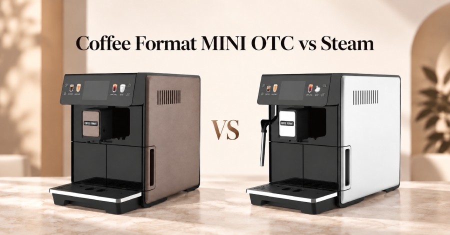 Porównanie ekspresów Coffee Format MINI OTC i Steam