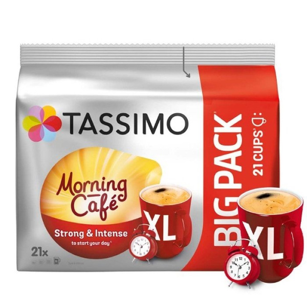 Kapsułki Tassimo Morning Cafe Strong & Intense XL 21 szt.	