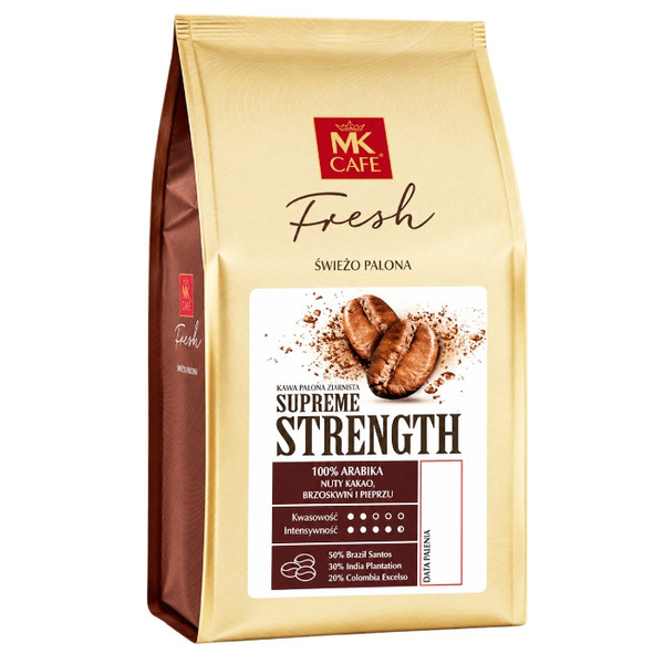 Kawa ziarnista MK Cafe Fresh Supreme Strength 1kg