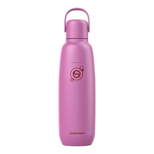 Butelka termiczna SodaStream Fizz&Go 0,9l - Różowa + GRATIS Syrop SodaStream
