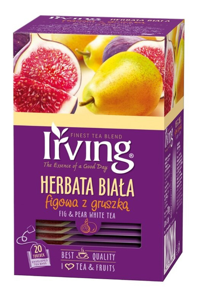 OUTLET - Herbata biała Irving Figowa z gruszką 20x1,5g