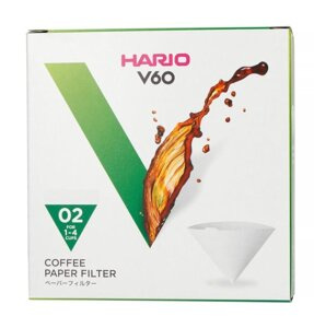 OUTLET - Filtry papierowe Misarashi do dripa Hario V60-02 - Brązowe 100 sztuk kartonik