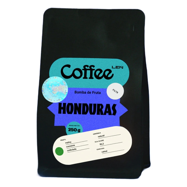 Kawa ziarnista Leń Coffee Honduras Bomba de Fruta Filtr 250g