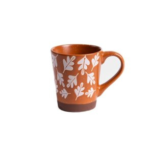 Kubek Homla Losna w listki 350ml - Pomarańczowy – NIEDOSTĘPNY