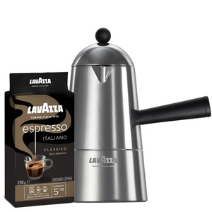 Kawiarka Lavazza Carmencita Classic 3 filiżanki + Kawa mielona Lavazza Espresso Italiano 250g